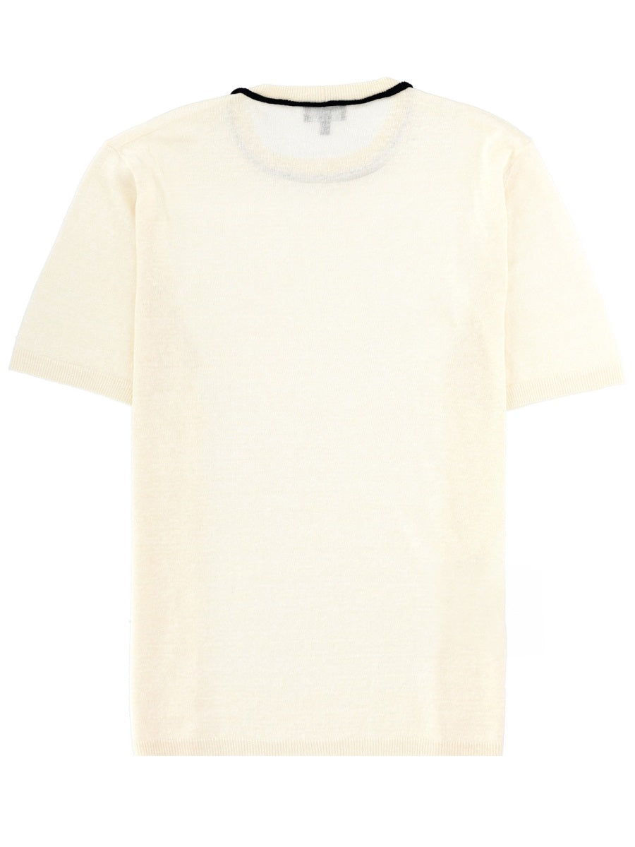 Giorgio Armani Men Linen And Silk T-Shirt