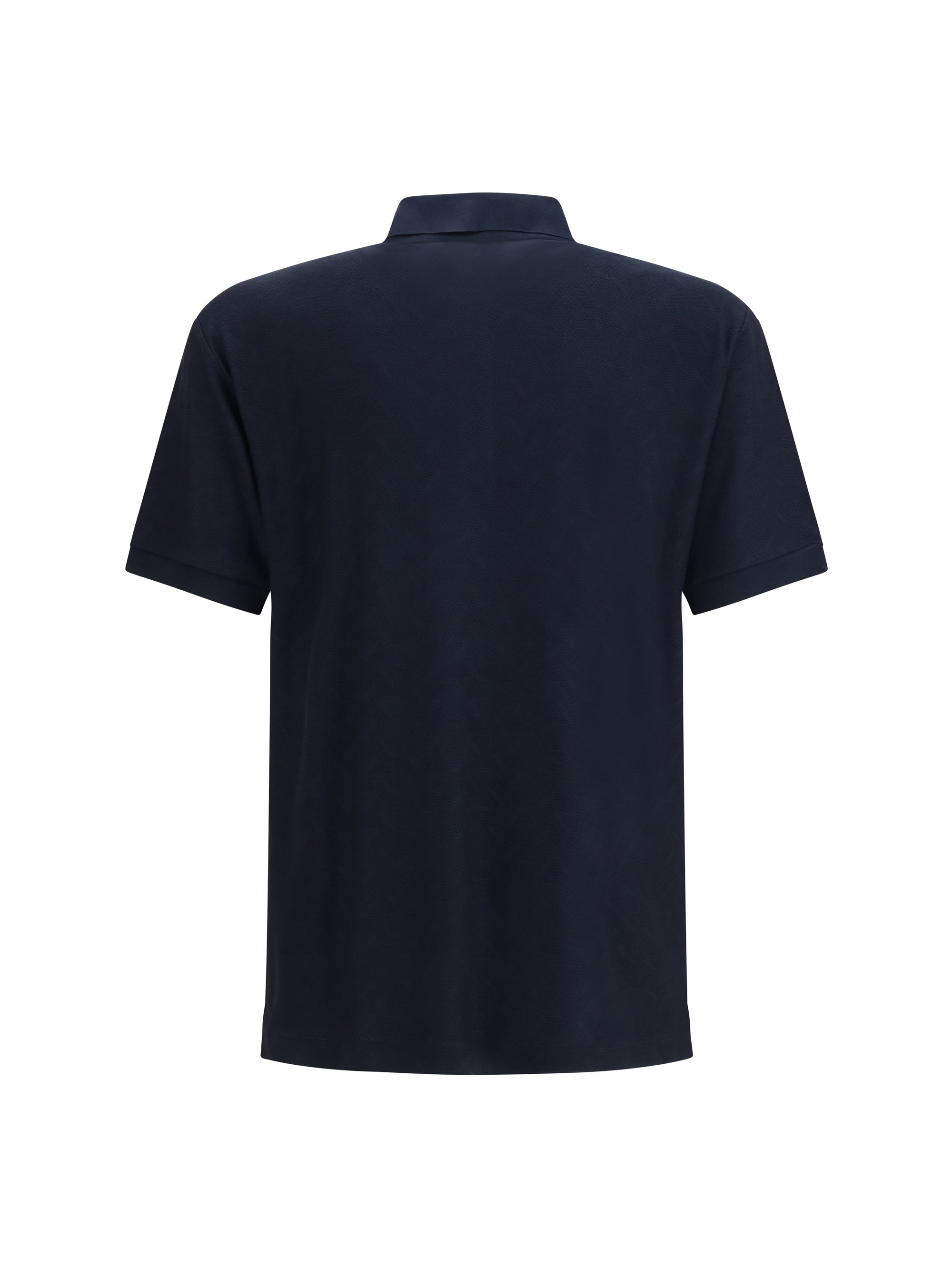 Giorgio Armani Men Viscose And Polyester Polo Shirt