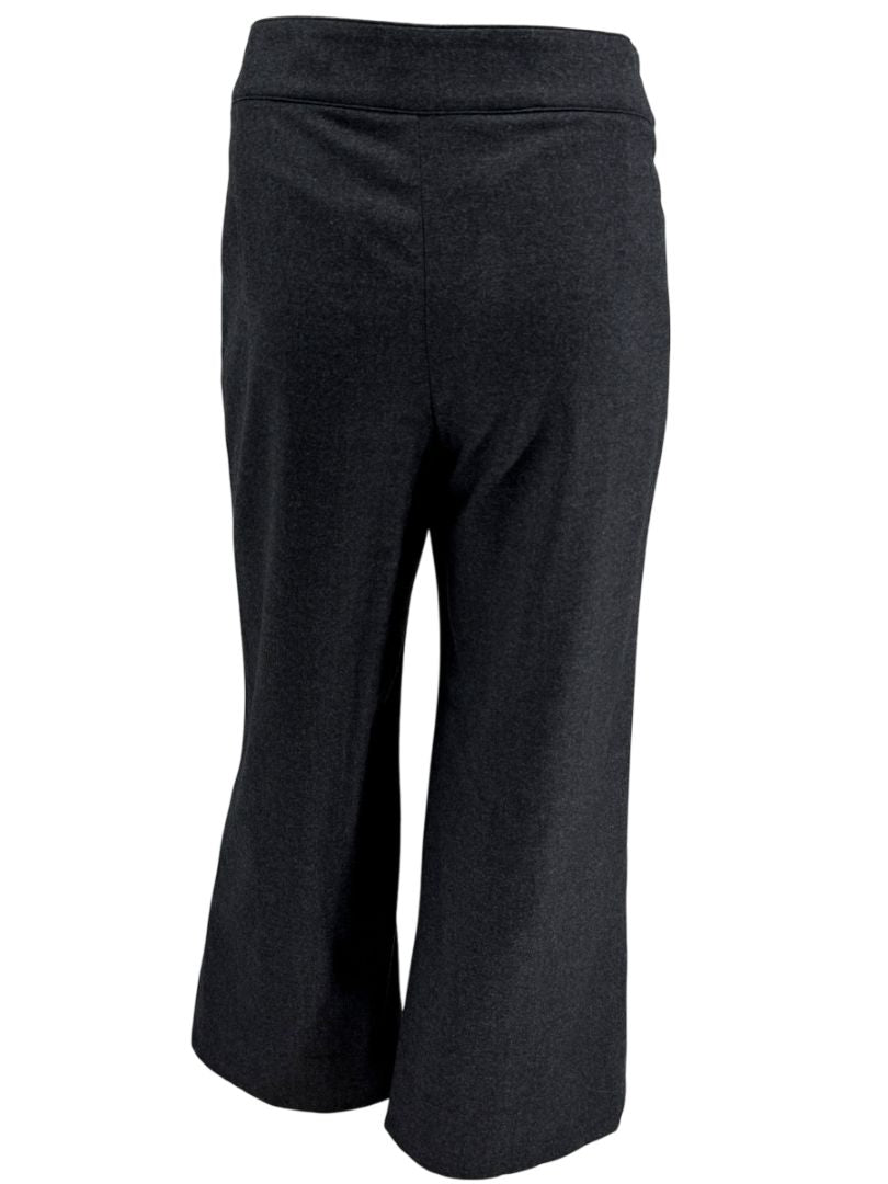Armani Collezioni Charcoal Grey Wool Angora Wide-Leg Trousers – Size 12 (IT 48)